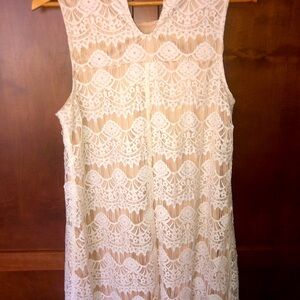 Speechless 🩷 ivory lace dress Sz xL